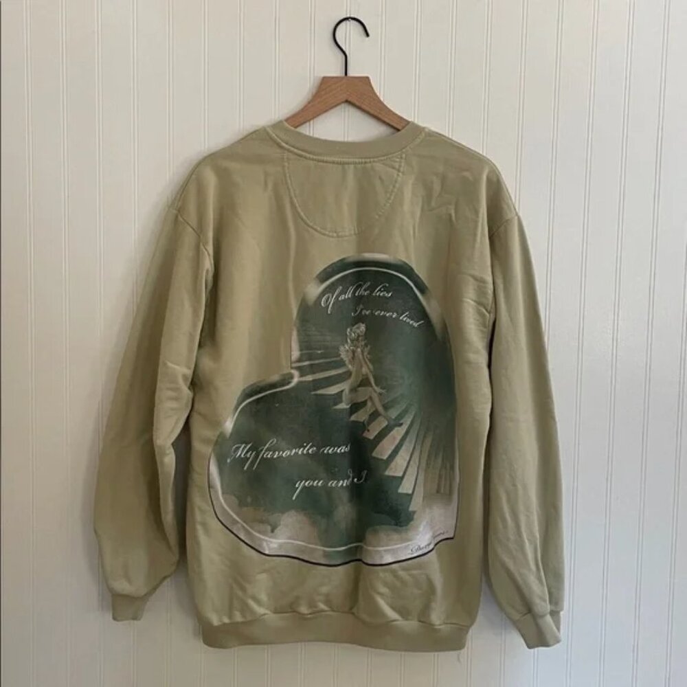 Boys lie Sweatshirt “Of All The Lies” green crewneck OS Pullover